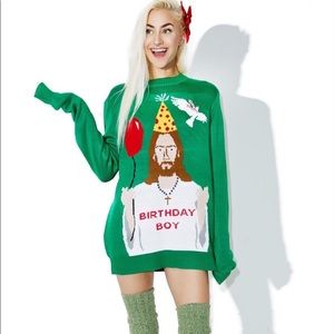 Tipsy Elves Birthday Boy Jesus Sweater
